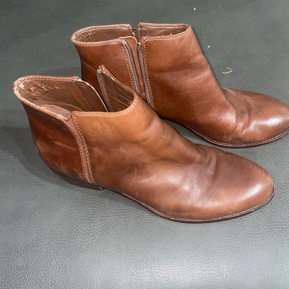 Antonio Melani Leather Ankle Boots